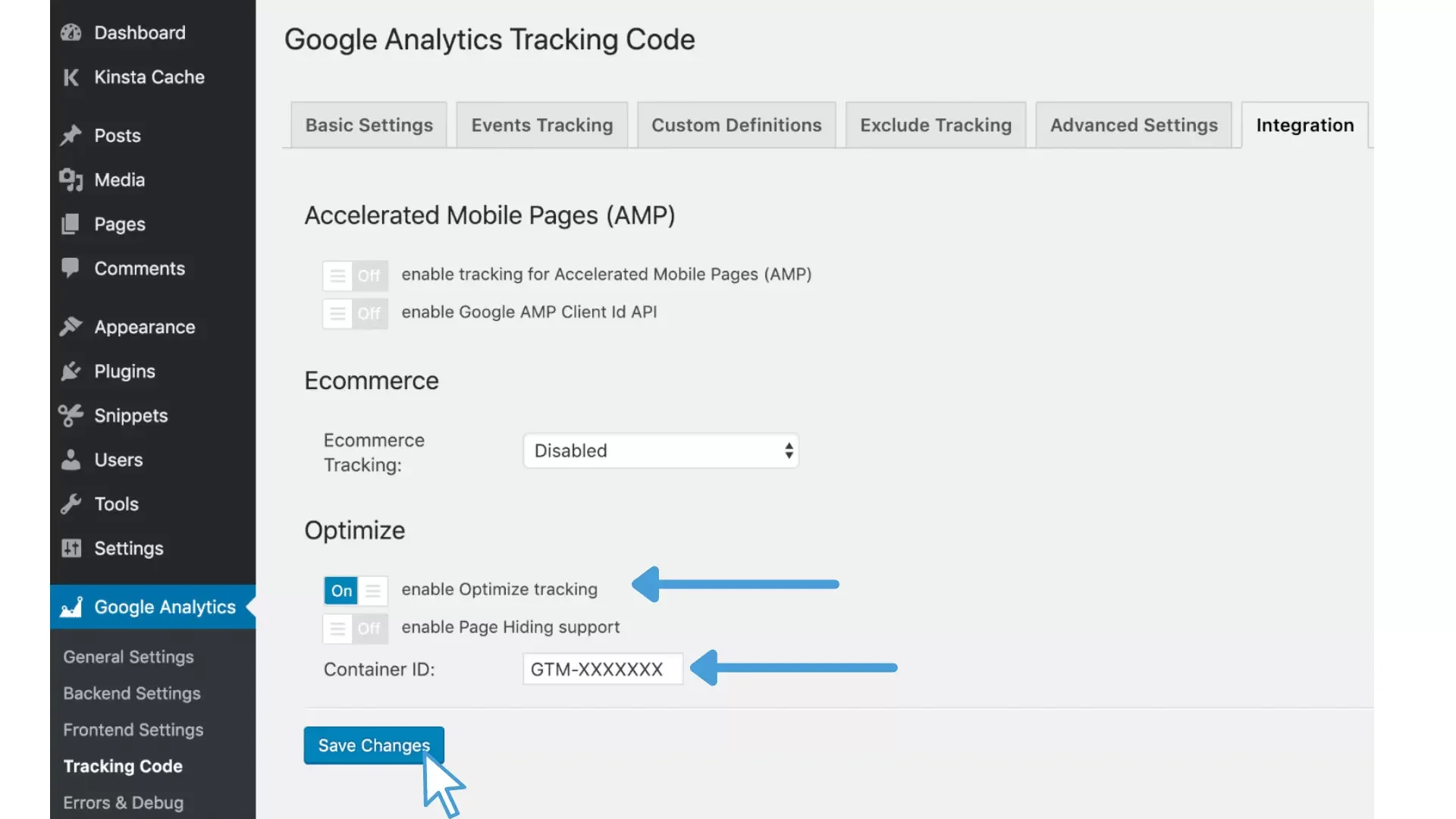 google-optimize-inschakelen-analytics-plug-in